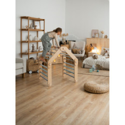 Grimpeur Montessori en bois – Bleu