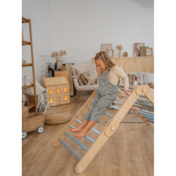 Grimpeur Montessori en bois – Bleu