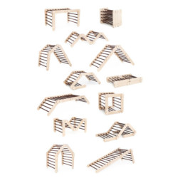 Grimpeur Montessori en bois – Bois foncé