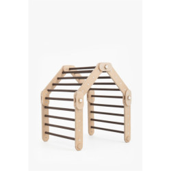 Grimpeur Montessori en bois – Bois foncé