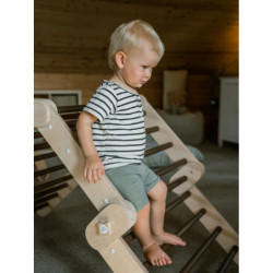 Grimpeur Montessori en bois – Bois foncé