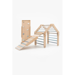 Climber bleu + 2 rampes double face – Bar + pierre