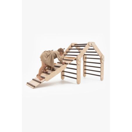 Climber bois foncé + rampe double face – Bar