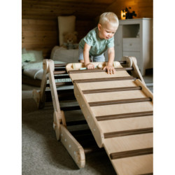Climber bois foncé + rampe double face – Bar