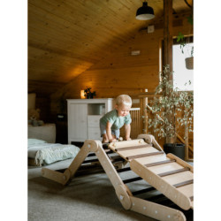 Climber bois foncé + rampe double face – Bar