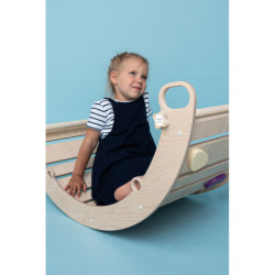 Bascule Montessori en bois – Pierres multicolore