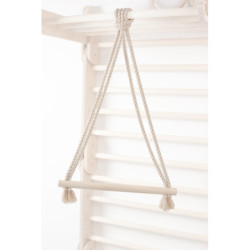 Anneaux & trapèze Montessori en bois