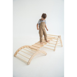Rampe double face Montessori – Bar bois naturel