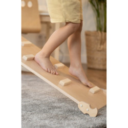 Rampe double face Montessori – Blocs bois naturel