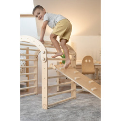 Rampe double face Montessori – Blocs bois naturel