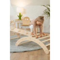 Rampe double face Montessori – Blocs bois naturel