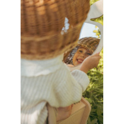 Miroir Montessori avec support – Apple Taille M