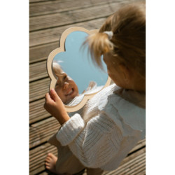 Miroir Montessori avec support – Cloud Taille M