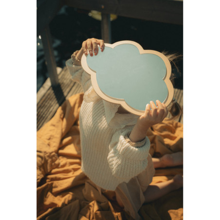 Miroir Montessori avec support – Cloud Taille L