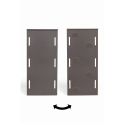 Toboggan mural escalade 2-en-1 gris pour Balançoire Montessori XXL