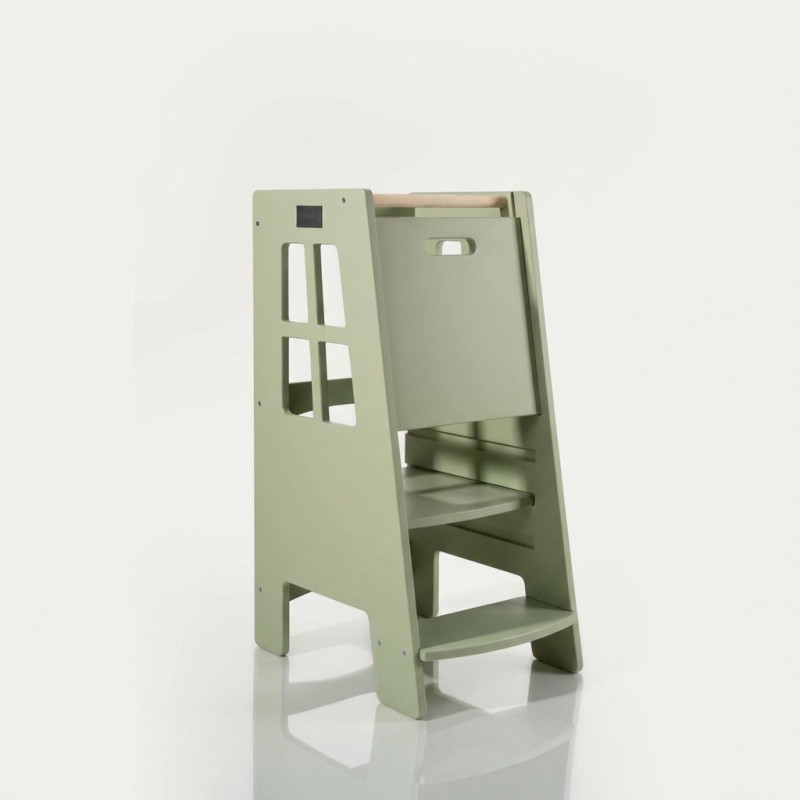 Tour d'apprentissage Montessori en bois - Olive