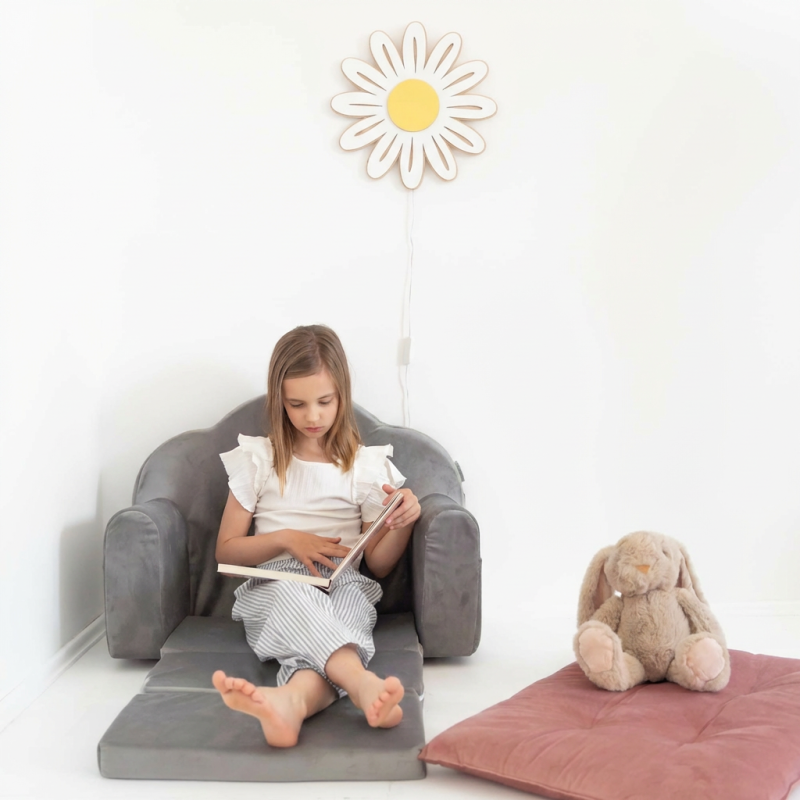 Veilleuse Montessori en bois marguerite pour enfant