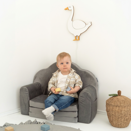 Veilleuse Montessori en bois oie pour chambre enfant