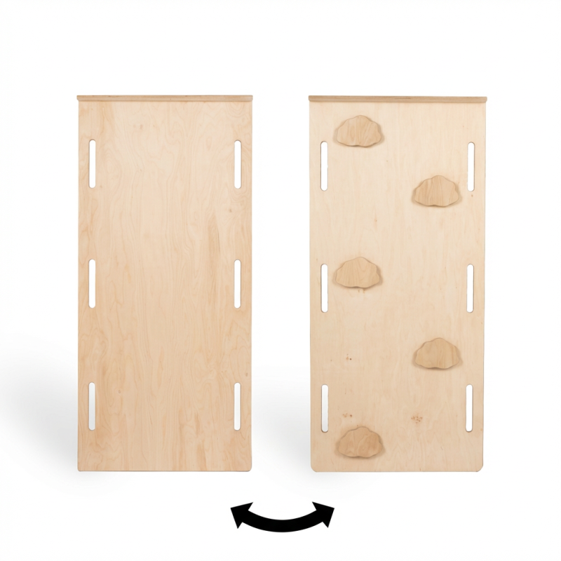 Glissière d'escalade Montessori en bois pour Culbuto XXL - Naturel