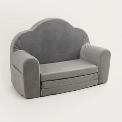 Canapé enfant Montessori convertible en mousse - Gris