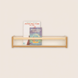Étagère murale Montessori en bois pour livres d'enfants