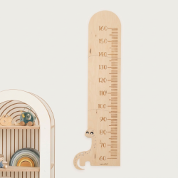 Mètre de croissance enfant en bois dinosaure