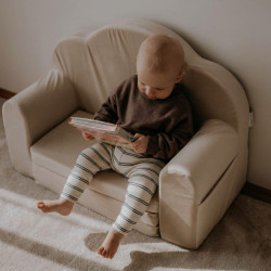 Fauteuil enfant Montessori convertible en mousse - Beige