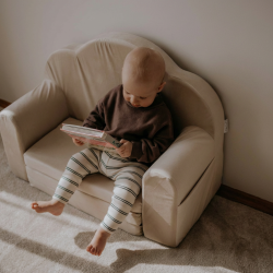 Fauteuil enfant Montessori convertible en mousse - Beige