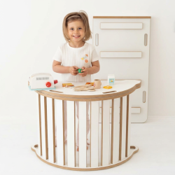 Arche Montessori 3-en-1 avec toboggan et planche - Taille L