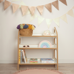 Étagère Montessori MAXI en bois pour chambre d'enfant
