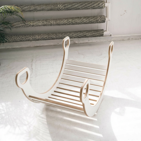 Balançoire Montessori XXL en bois - Naturel