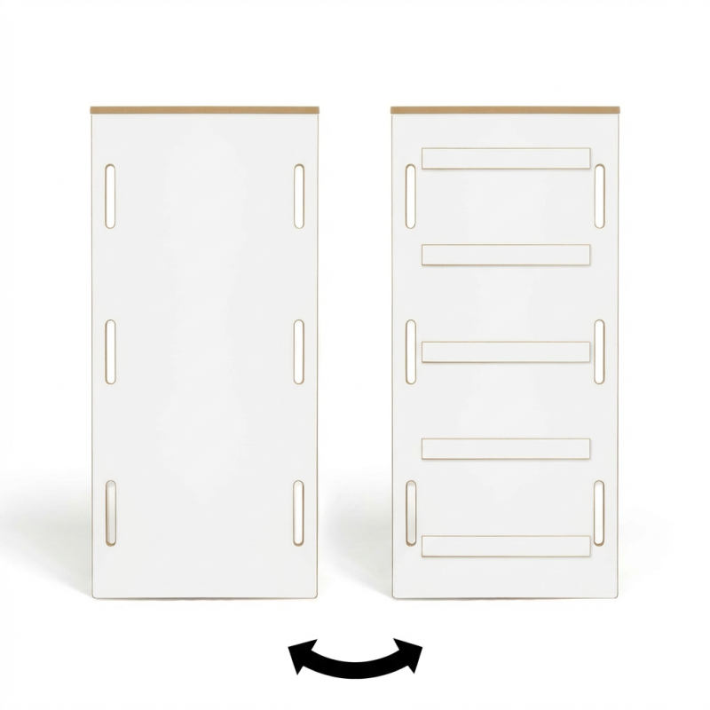 Glissière et mur d'escalade en bois pour balançoire Montessori XXL