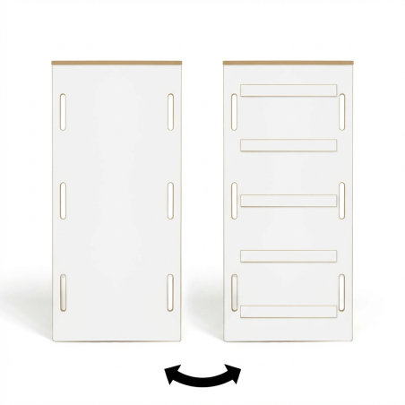 Glissière et mur d'escalade en bois pour balançoire Montessori XXL