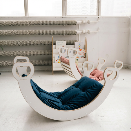 Coussin matelas pour balançoire Montessori XXL - Bleu marine