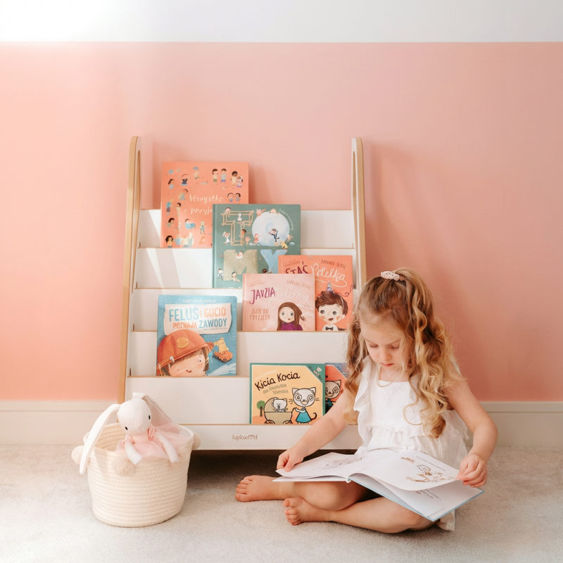 Bibliothèque Montessori en bois pour enfant - Style minimaliste