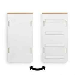 Toboggan Montessori bois 2-en-1 et mur d'escalade pour Rocker L