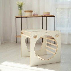 Cube Montessori multifonctionnel en bois pour enfant