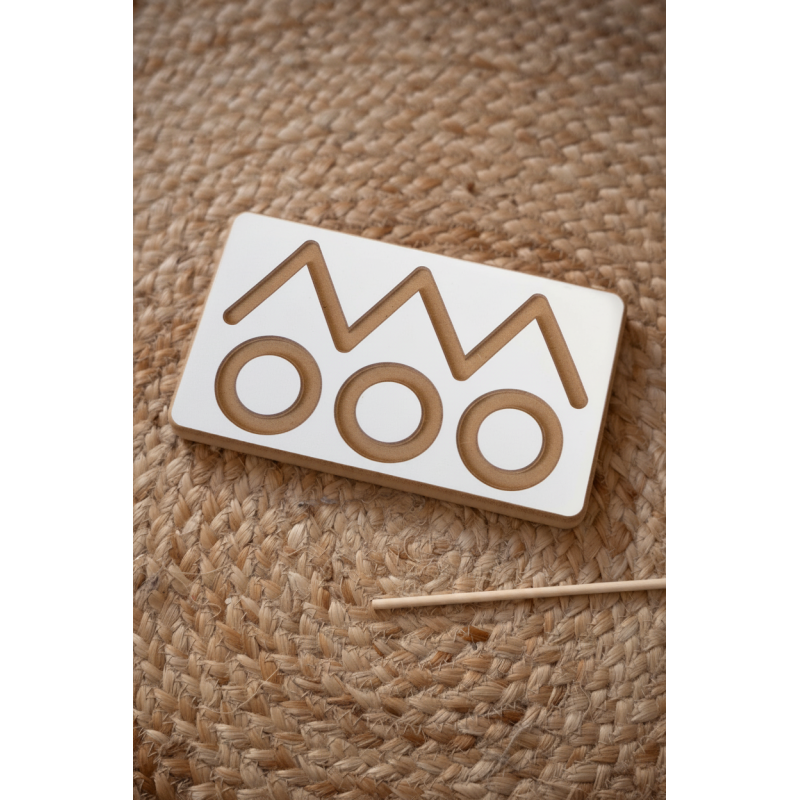 Tablette graphique Montessori enfant en bois – Éducative