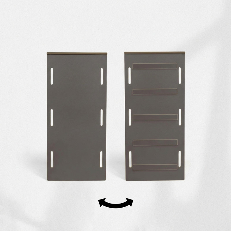 Glissière et mur d'escalade en bois pour balançoire Montessori XXL - Gris