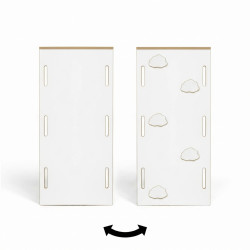 Glissière Montessori 2 en 1 pour balançoire XXL - Mur d'escalade en bois