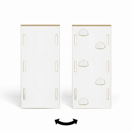 Glissière Montessori 2 en 1 pour balançoire XXL - Mur d'escalade en bois