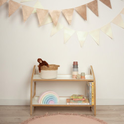 Étagère Montessori murale en bois pour chambre d'enfant