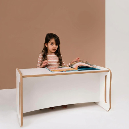 Chaise et table Montessori 2 en 1 en bois pour enfant