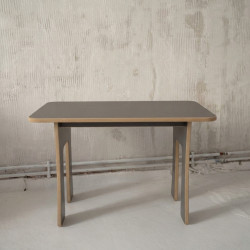 Table enfant Montessori en bois grise