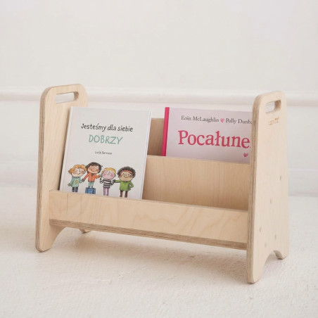 Bibliothèque Montessori en bois pour la chambre d'enfant