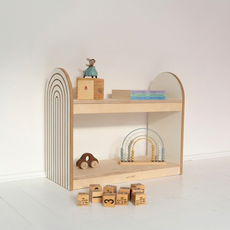 Étagère Montessori enfant en bois - Petit modèle