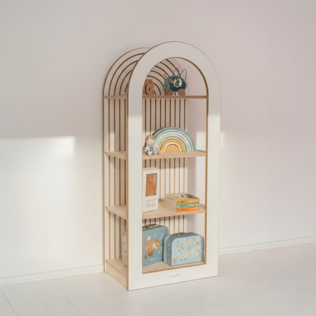 Étagère Montessori murale en bois pour chambre d'enfant