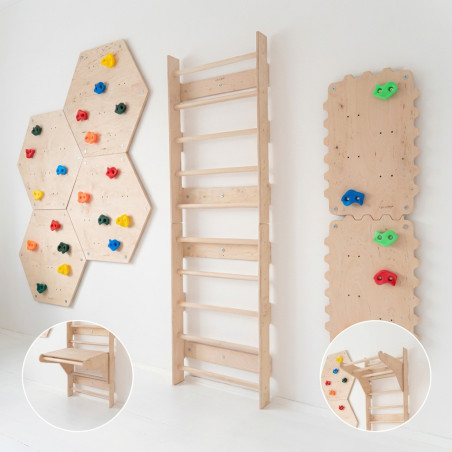 Échelle de gymnastique Montessori en bois pour enfant