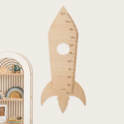 Mètre de croissance enfant Montessori en bois Rakieta