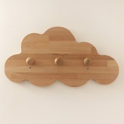 Perchero Jeanne la nube de madera - 3 percheros - Foto 3